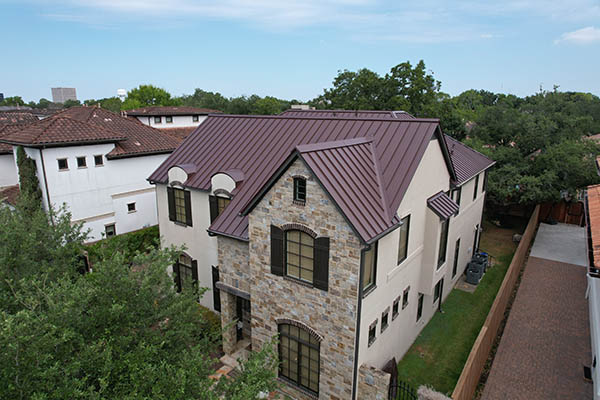 Metal Roof on residential home 